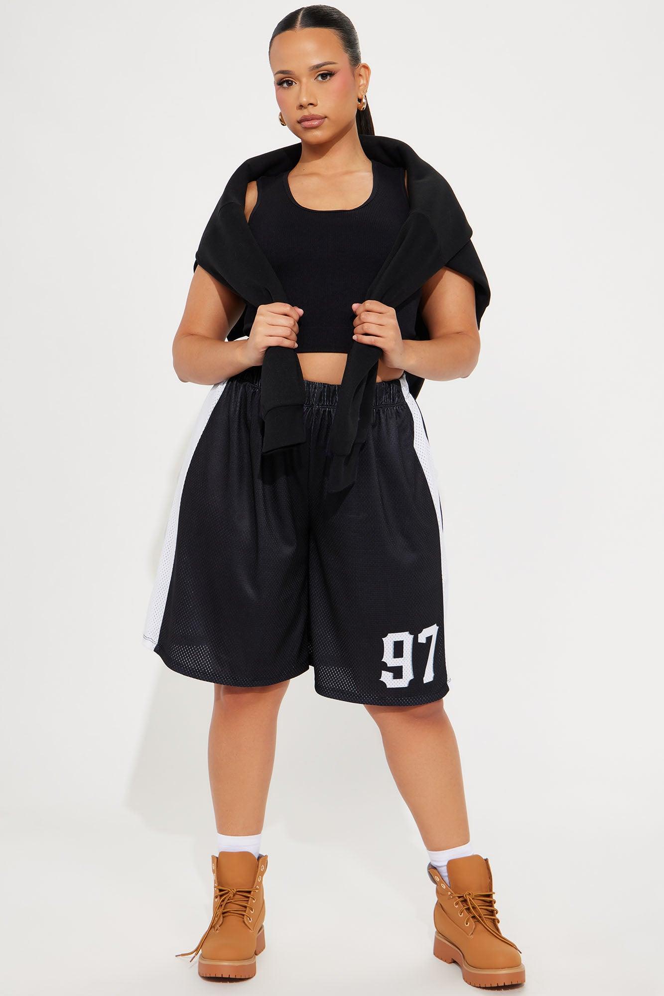 Touchdown Jersey Mesh Short - Black Product Image
