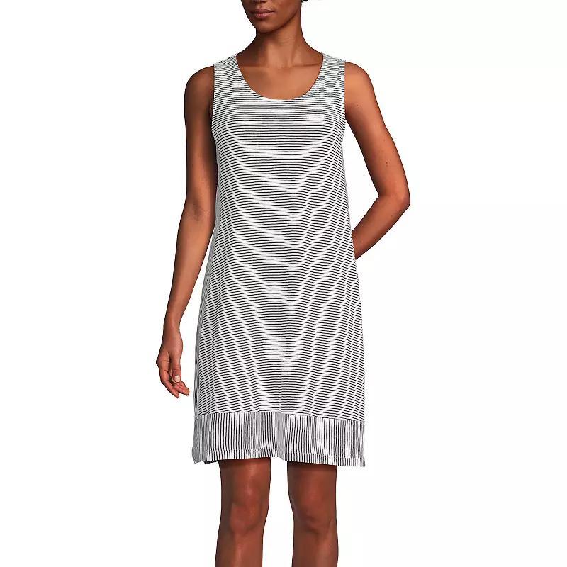 Womens Lands End Cotton Slub Tank Dress Product Image