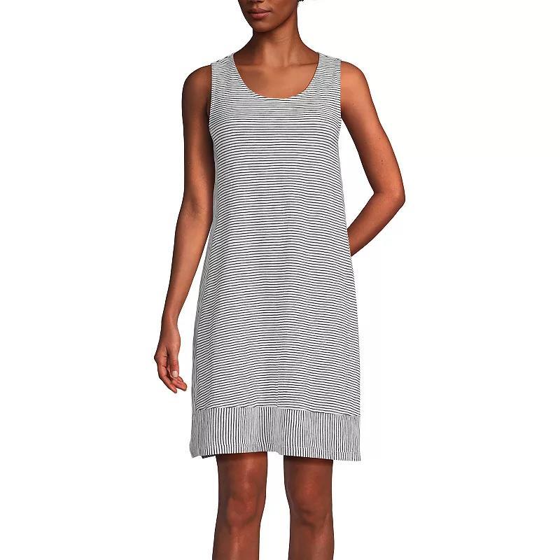 Womens Lands End Cotton Slub Tank Dress Product Image