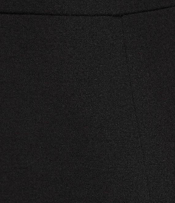 Jude Connally Lucia Ponte Knit Elastic Waistband Straight Pull-On Ankle Pants Product Image