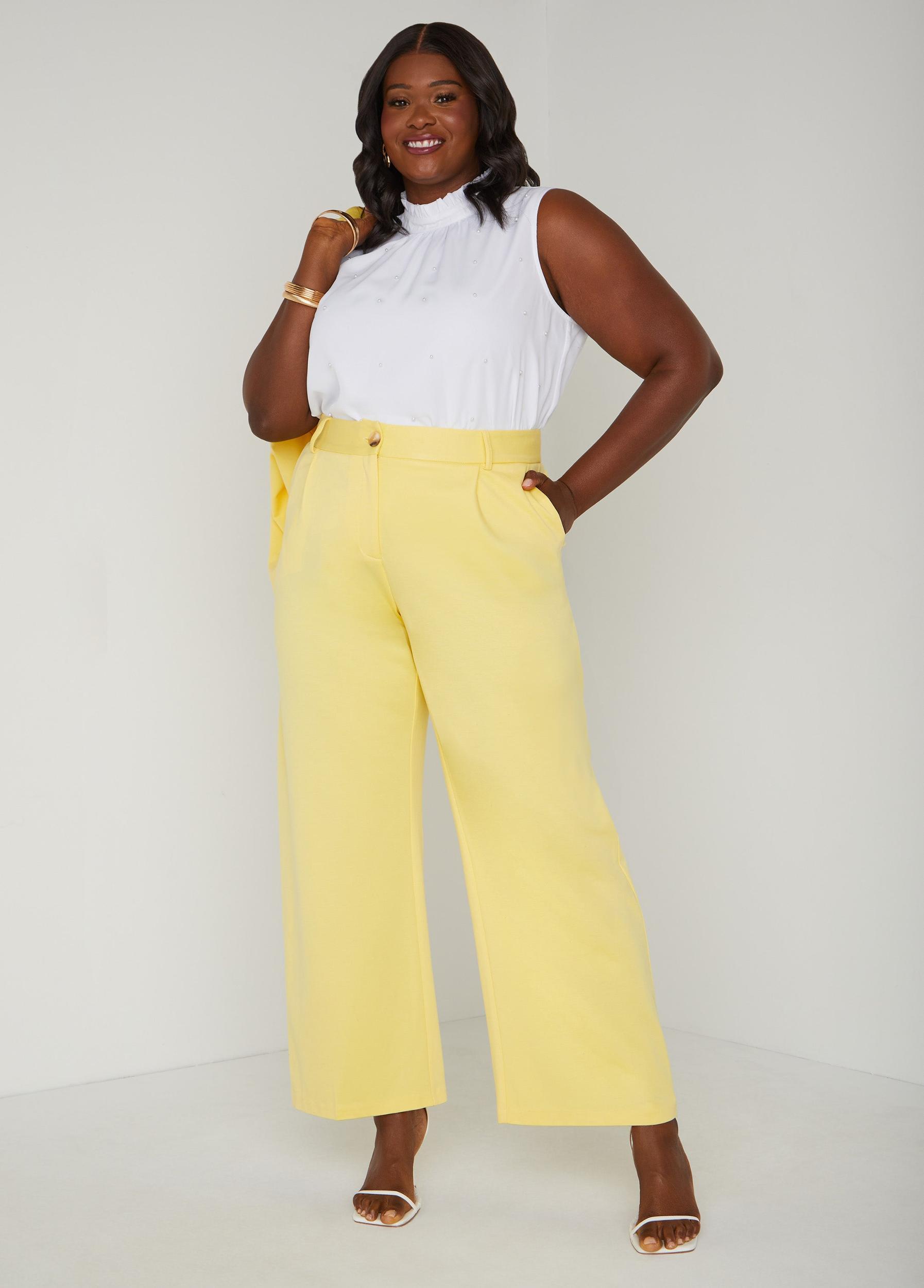 Ponte High Rise Trousers Product Image