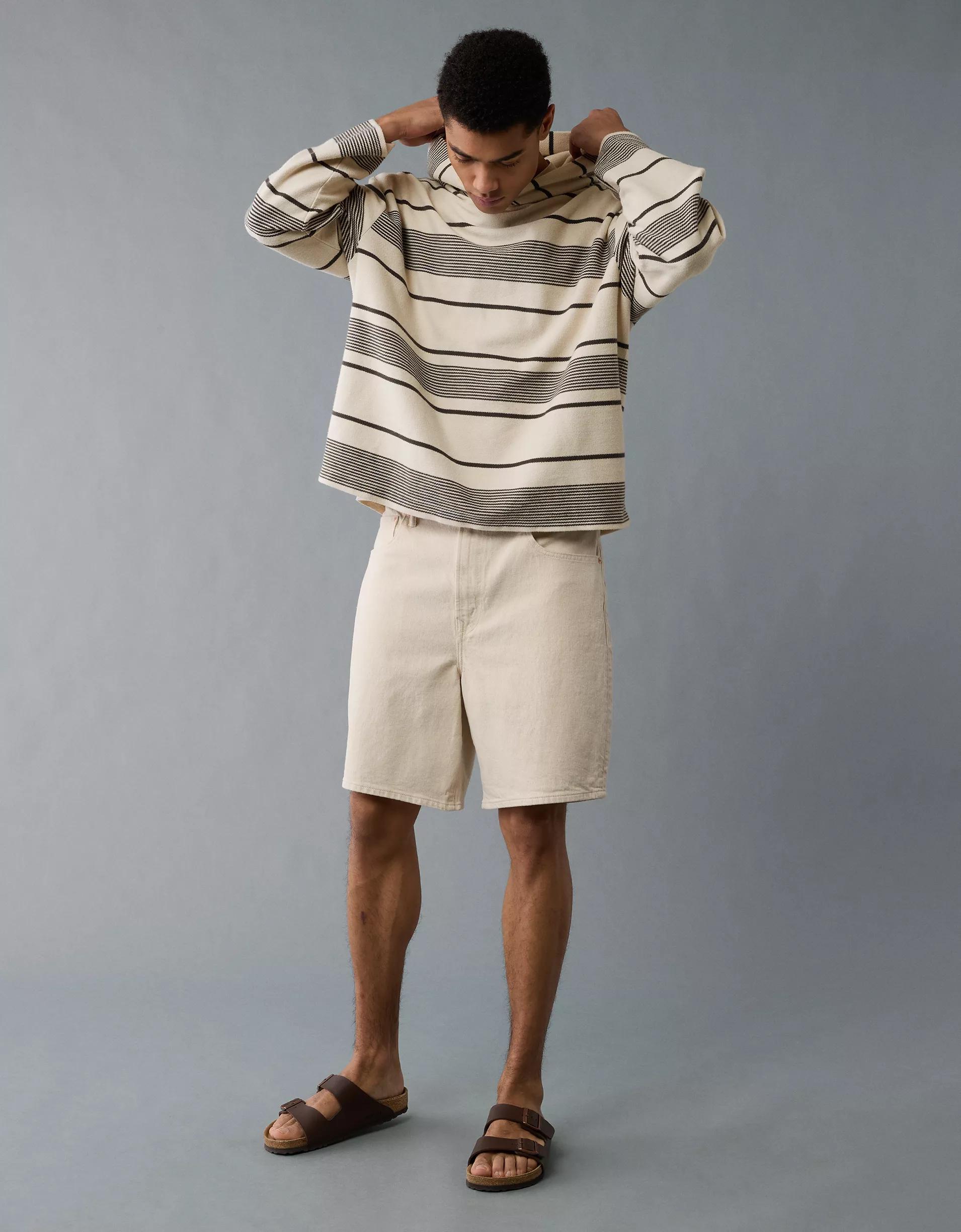 AE Striped Terry Baja Hoodie Product Image