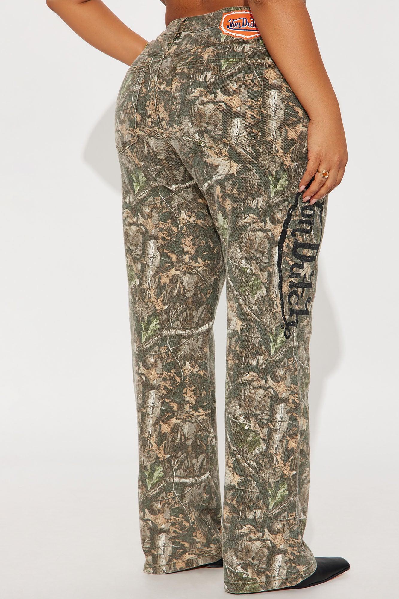 Von Dutch Camo Straight Leg Jeans - Camouflage Product Image