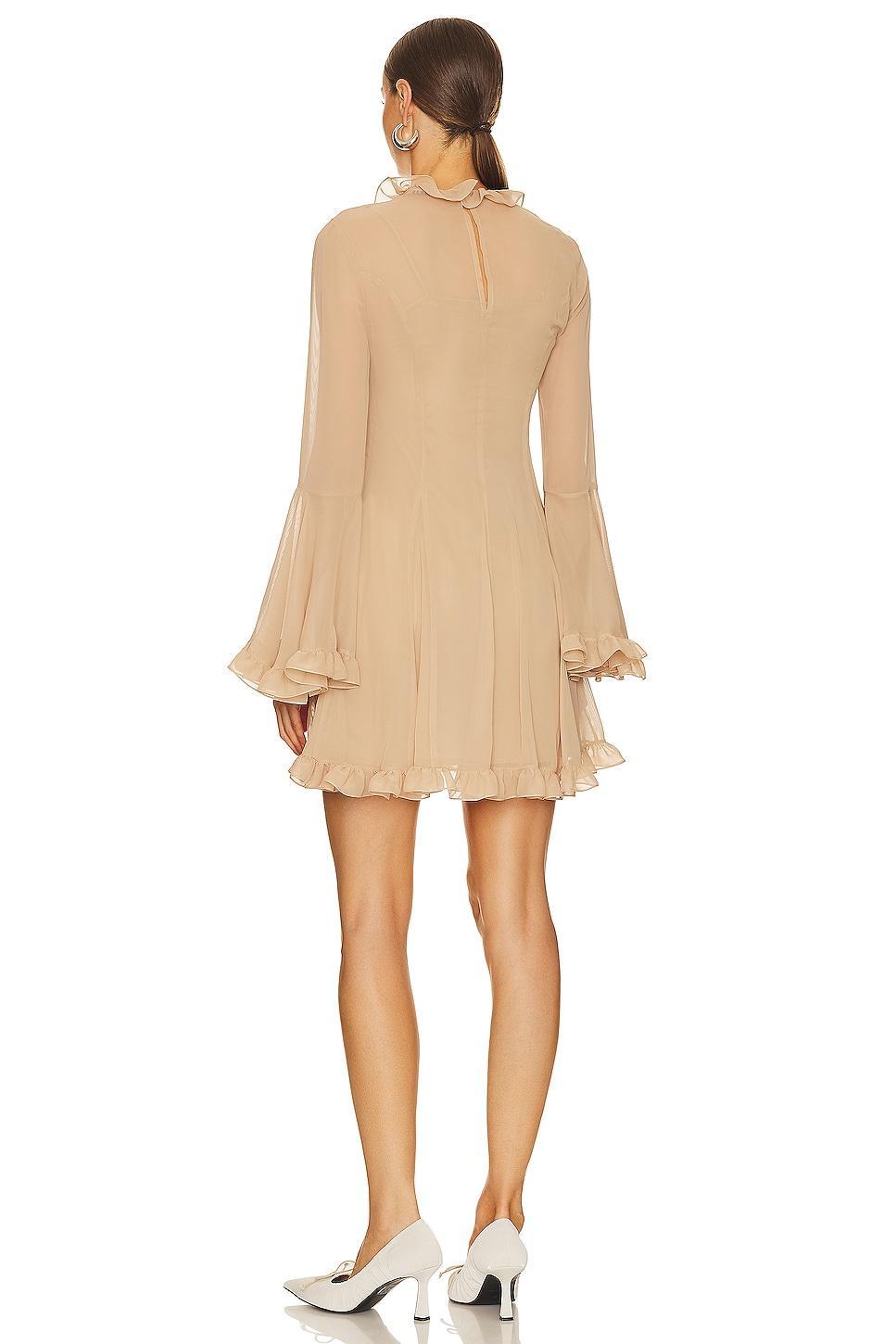 Georgette Short Dress With Ruffles Vivetta Product Image