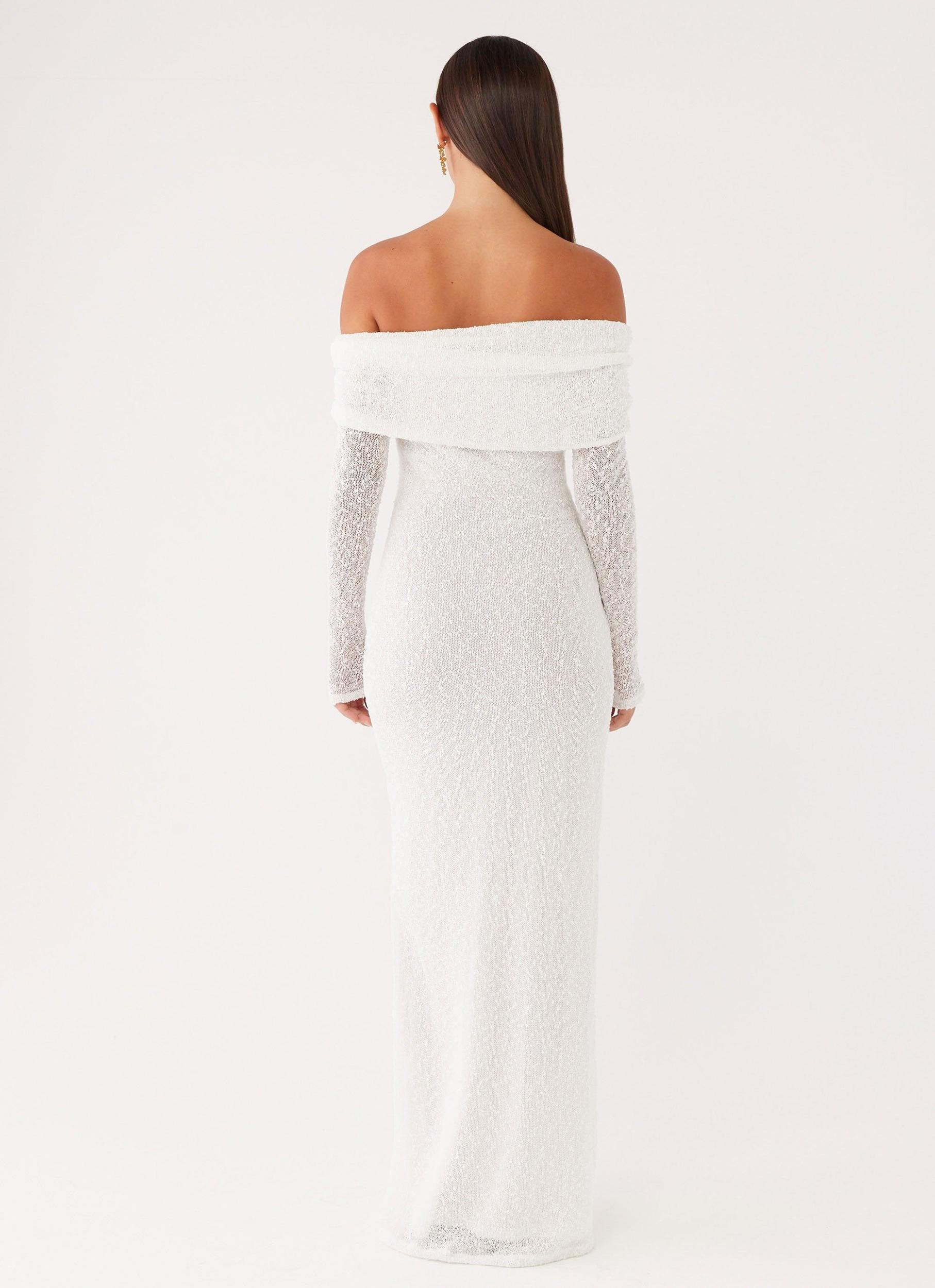 Pollyanna Knit Hardware Maxi Dress - Ivory Product Image