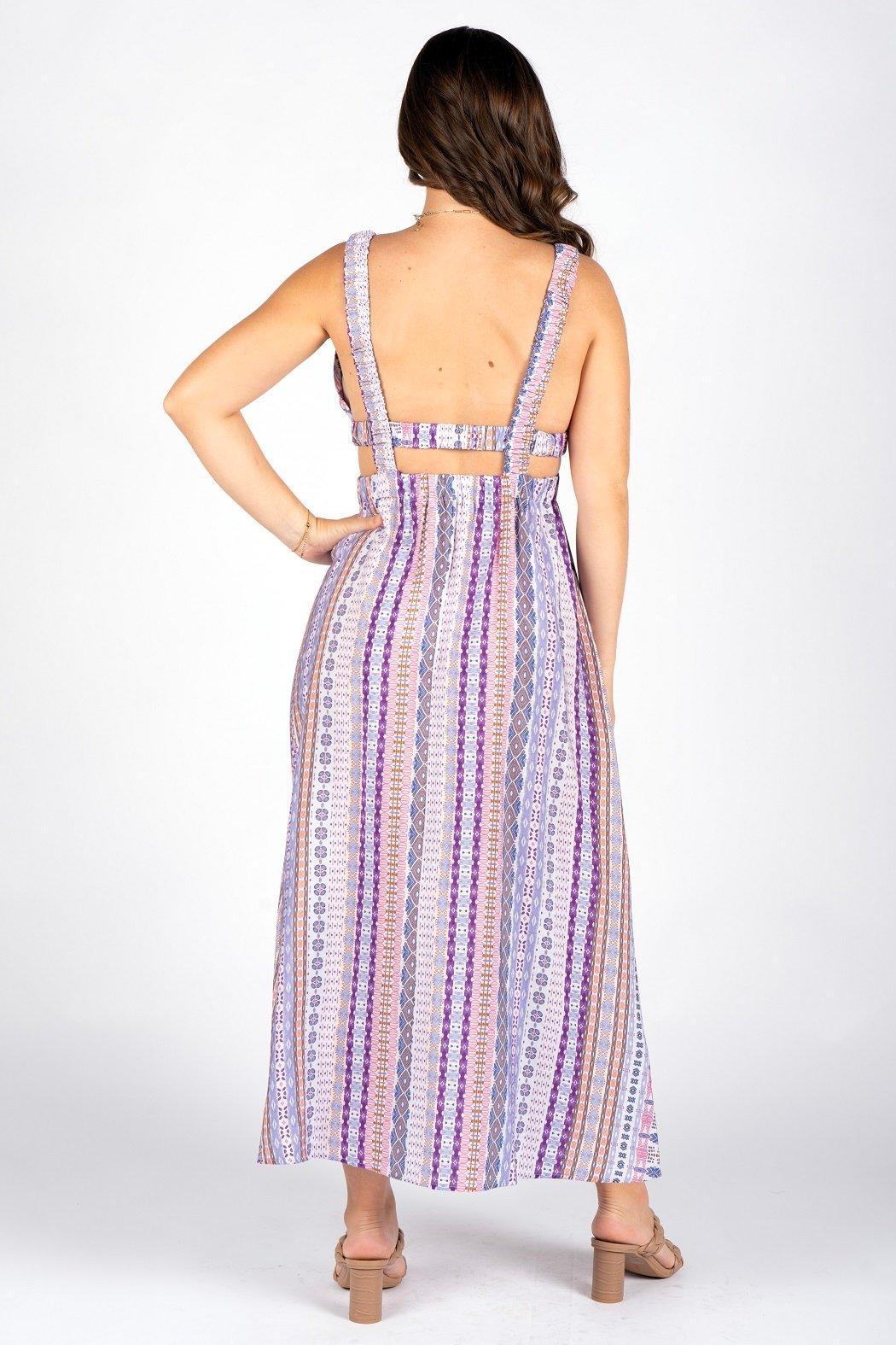 Ethnic Purple Beatrice Dress Product Image