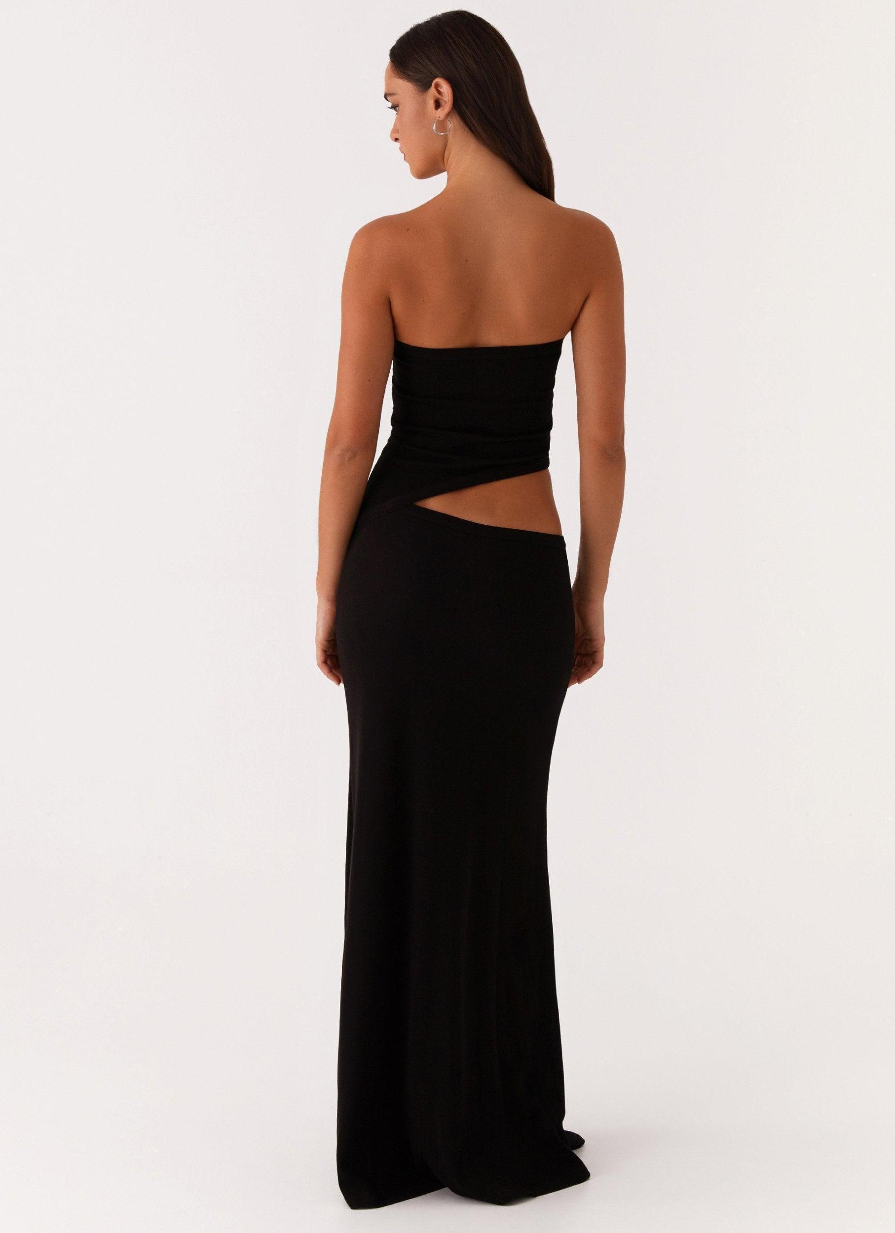 Wild Roses Maxi Dress - Black Product Image