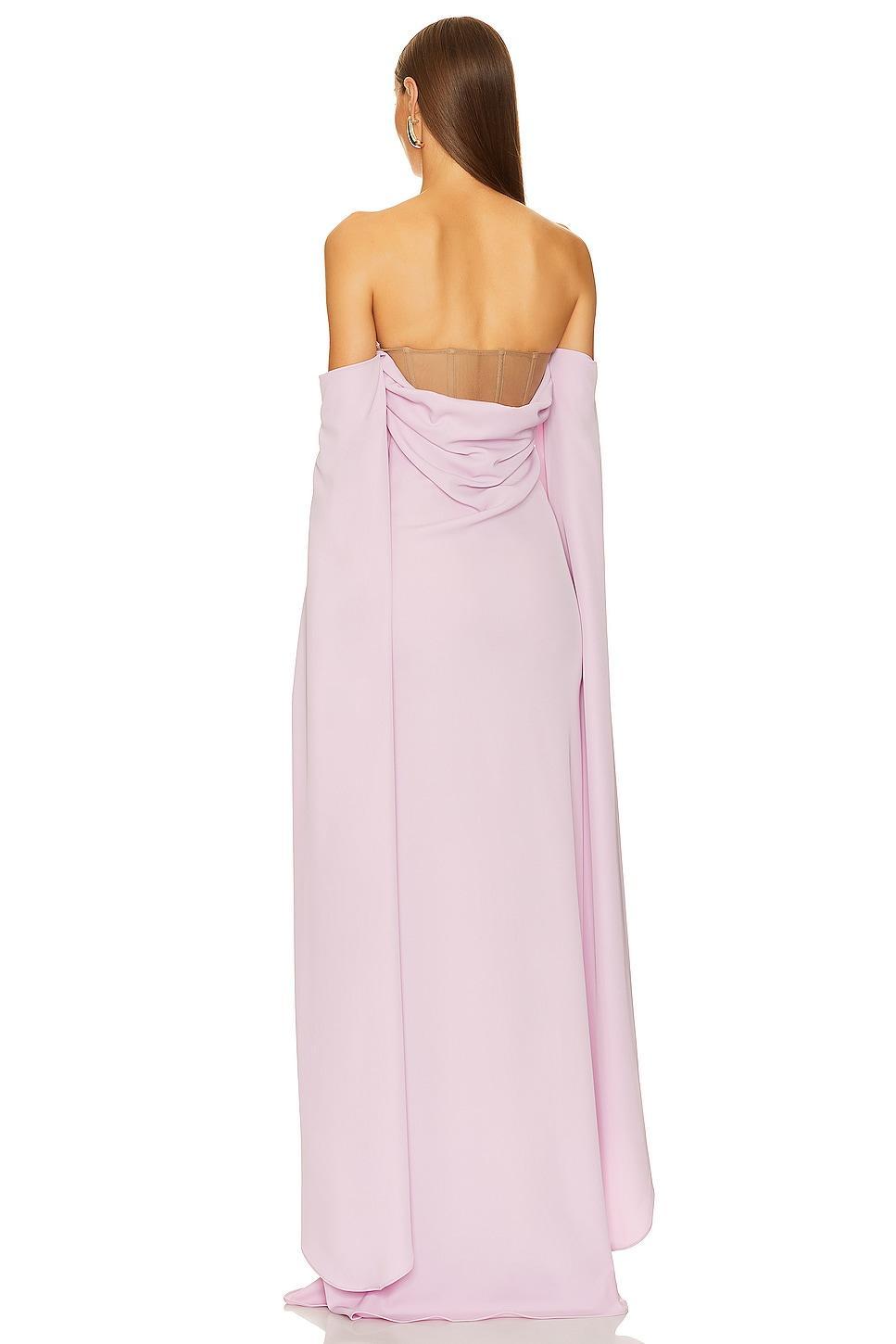 Strapless Drape Sleeve Gown GIUSEPPE DI MORABITO Product Image