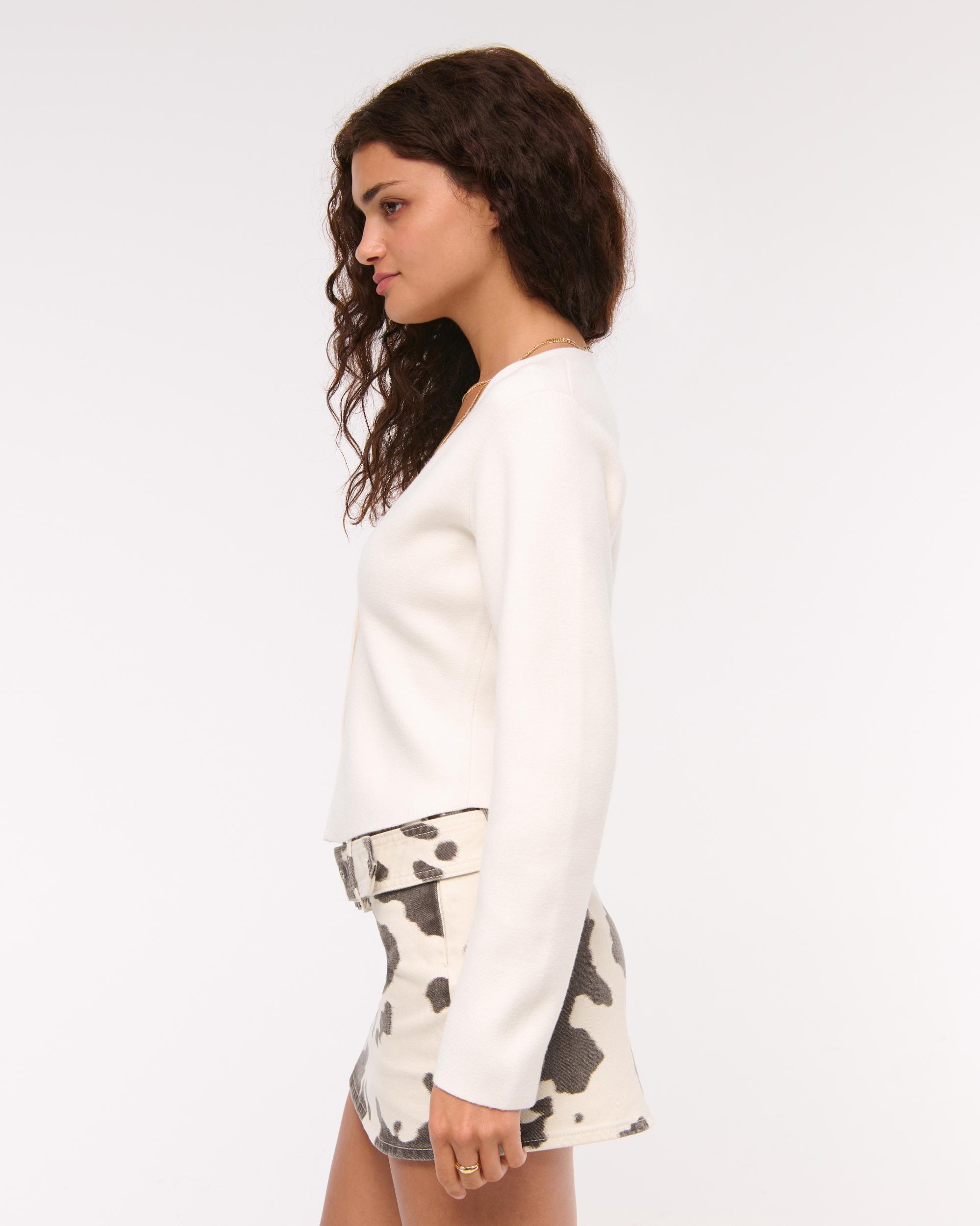 LuxeLoft Rounded Sleeve Cardigan Product Image
