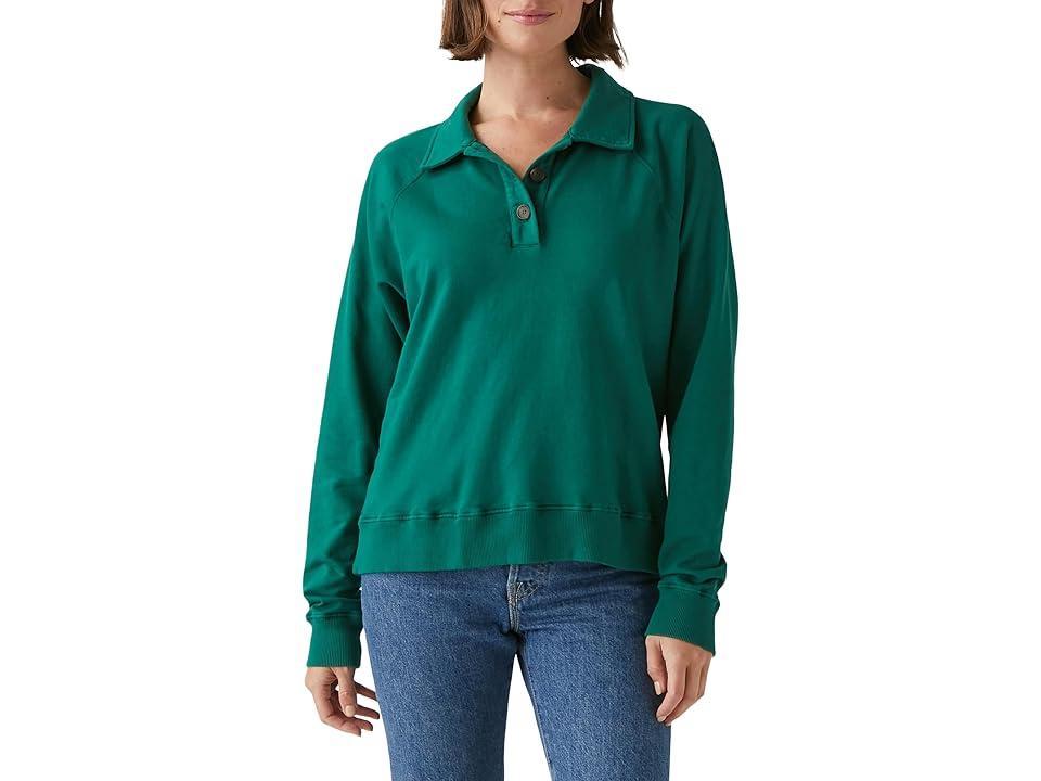 Michael Stars Rowan Collared Pullover (Chalk) Women's Clothing Product Image