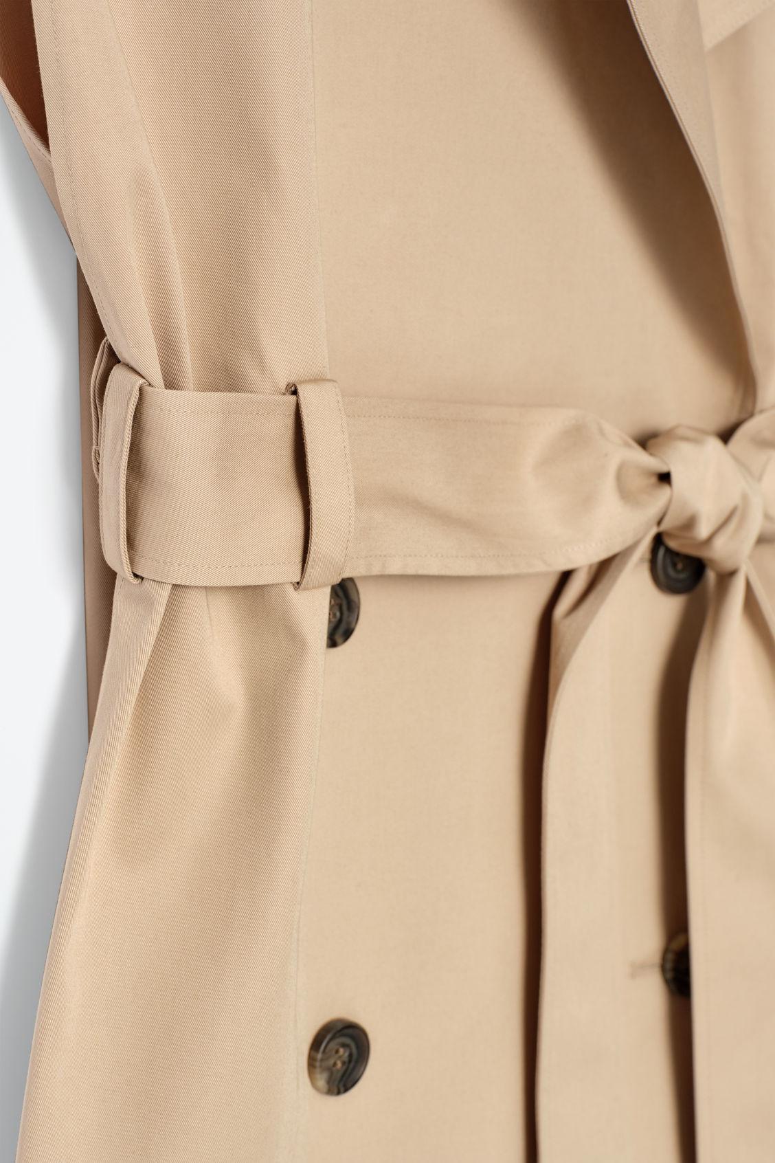 SLEEVELESS HYBRID TRENCH COAT Product Image