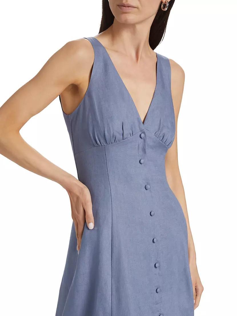 Sebastien Linen Midi-Dress Product Image
