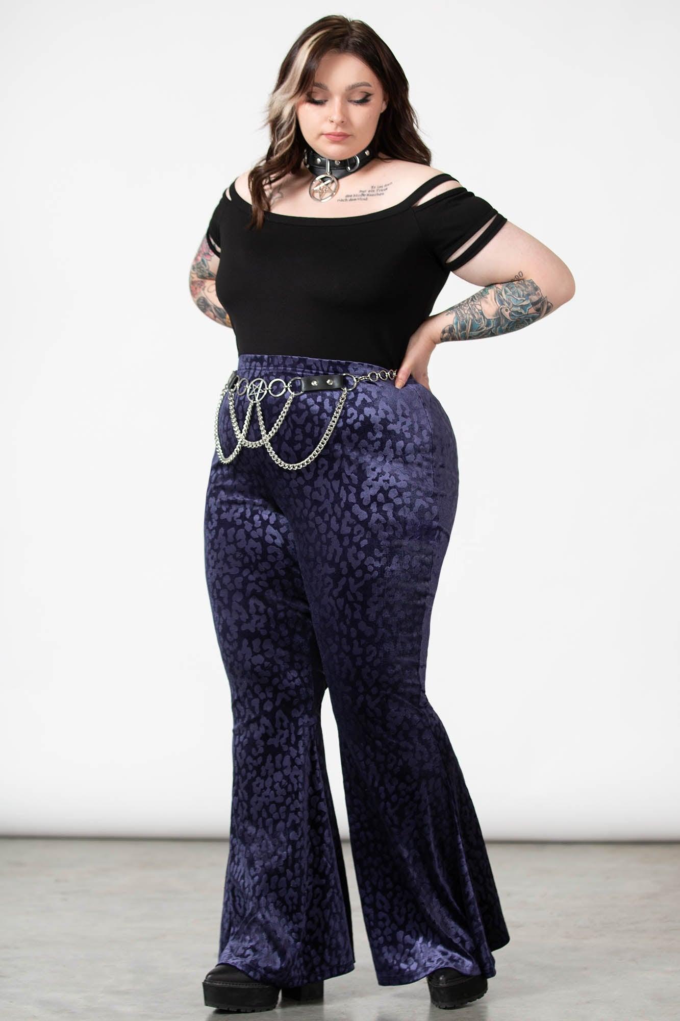 Ferine Bell Bottoms [PLUM] Female Product Image