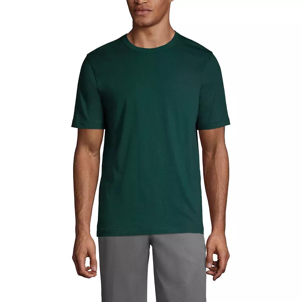 Men's Lands' End Essential Short Sleeve School Uniform T-shirt, Size: Small, Classic Blue Product Image