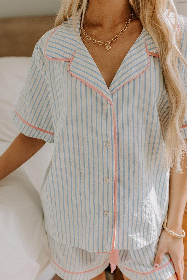 Lakeside Bliss Stripe Pajama Top Product Image