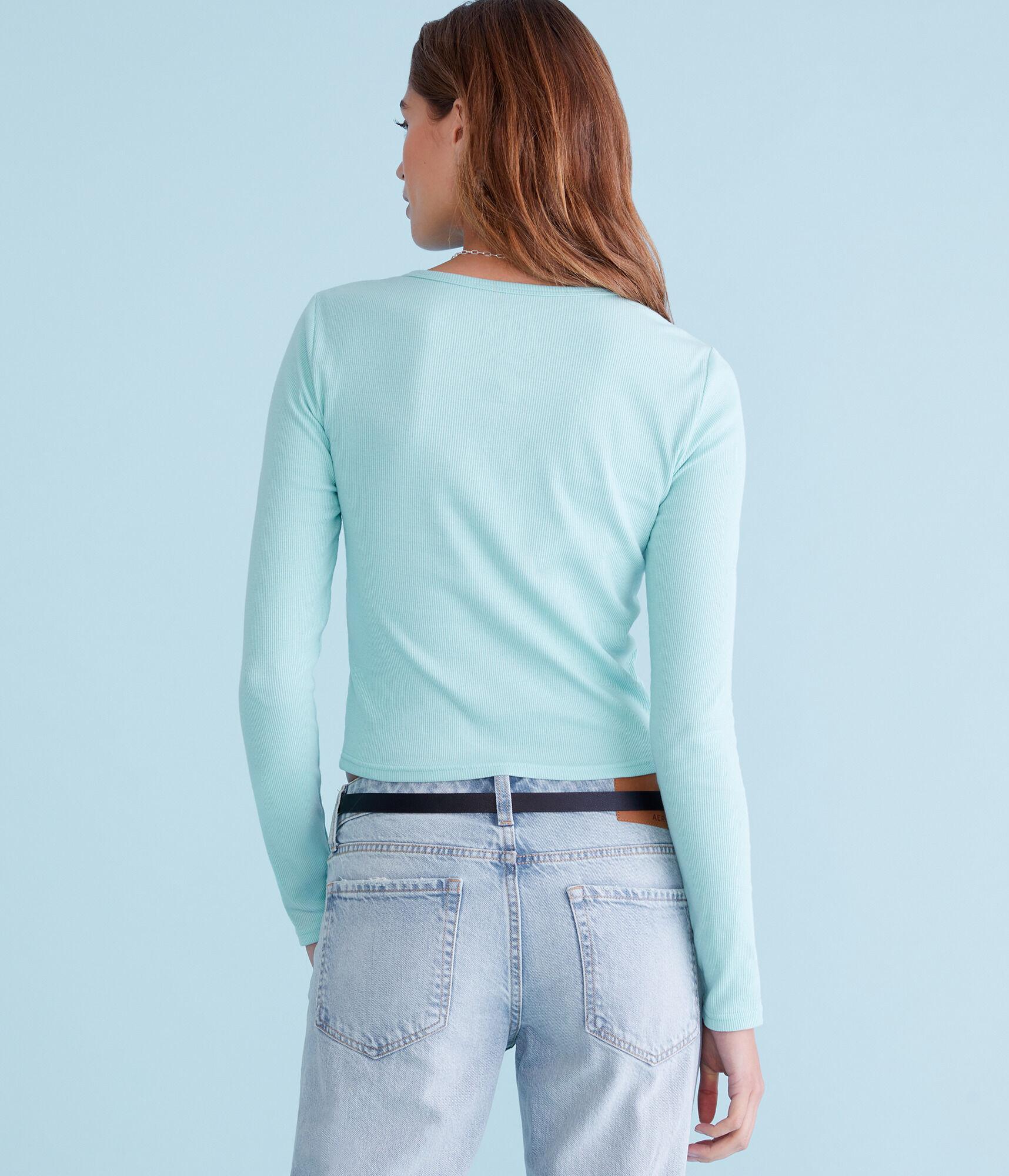 Long Sleeve Hello Kitty Gingerbread Cropped Tee Product Image