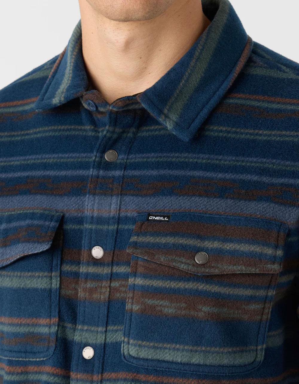 O'NEILL Glacier Superfleece Mens Overshirt - NAVY Product Image