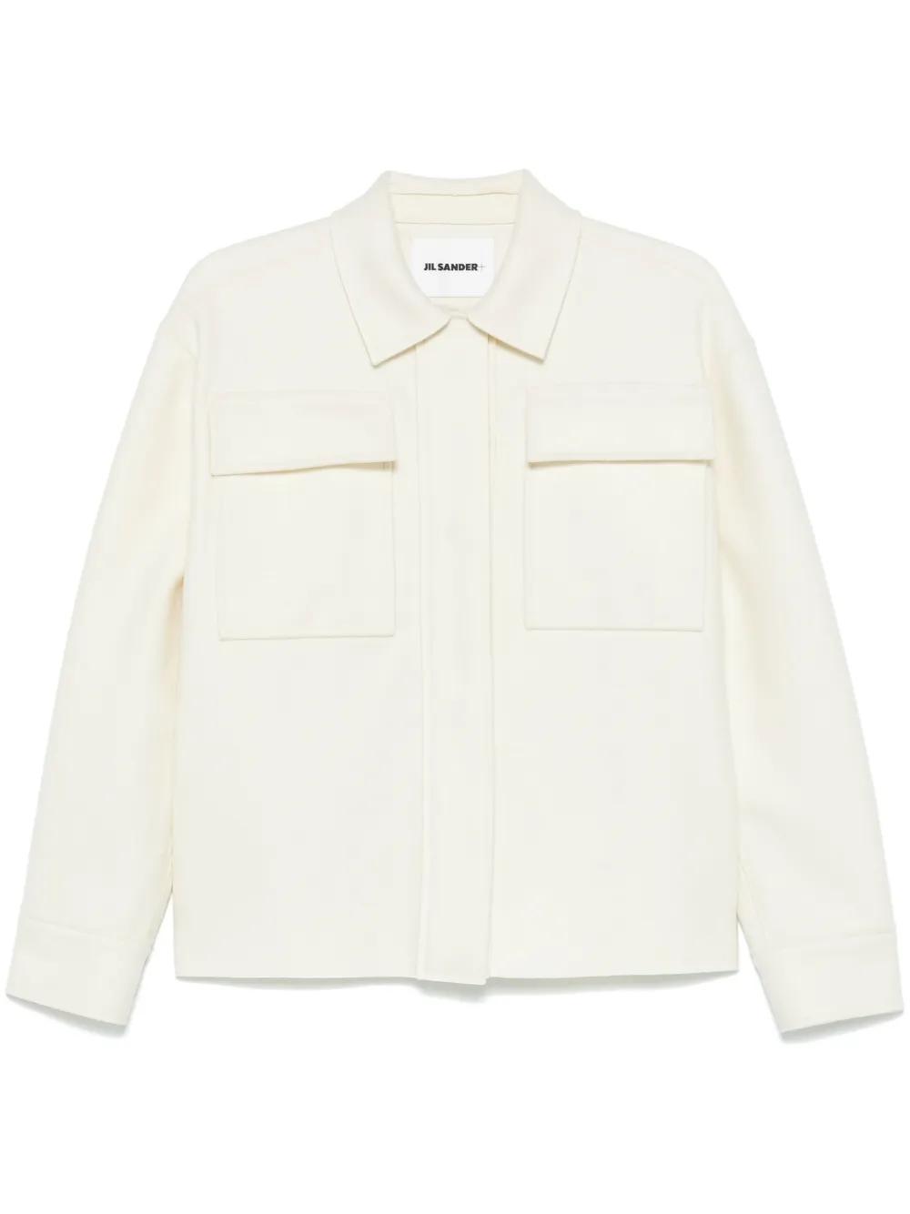 JIL SANDER Long-sleeve Jacket In White Product Image