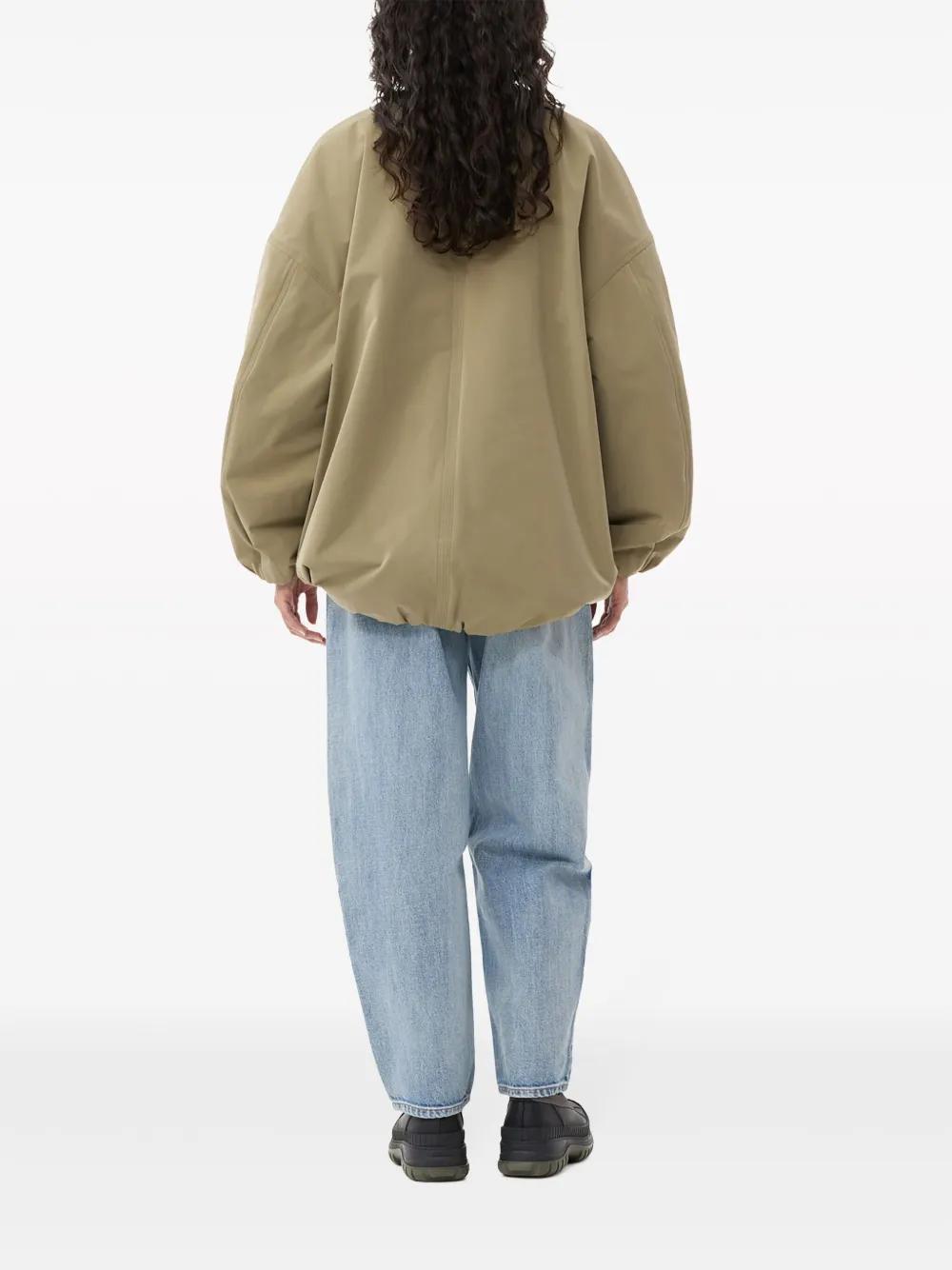 oversized multiple-pocket bomber jacket Product Image