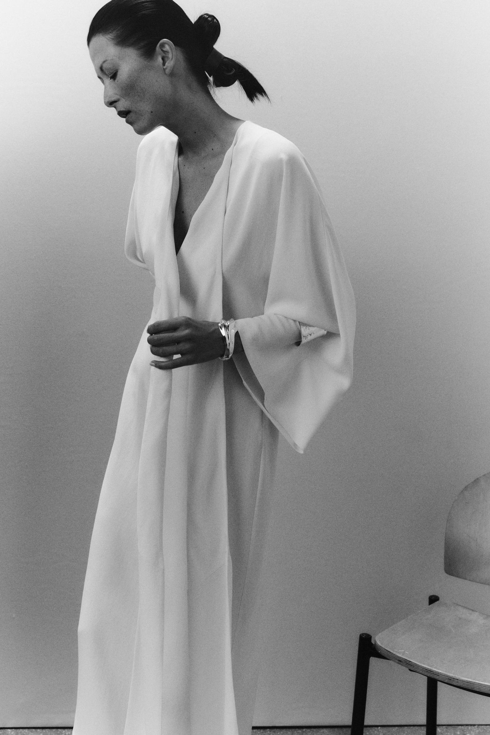 ZW COLLECTION MIDI DRESS WITH TIES Product Image