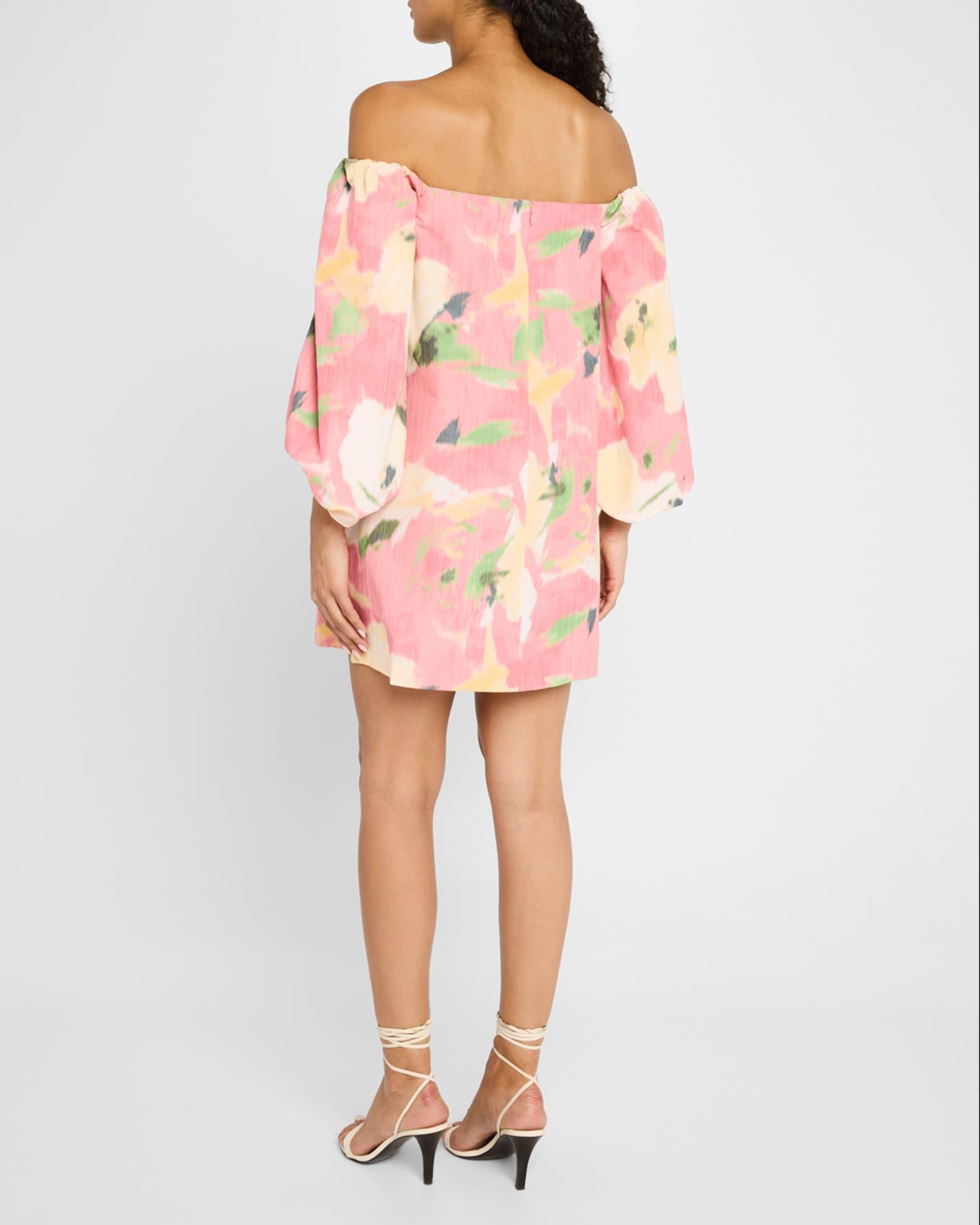 Ashley Printed Off-The-Shoulder Dress Product Image