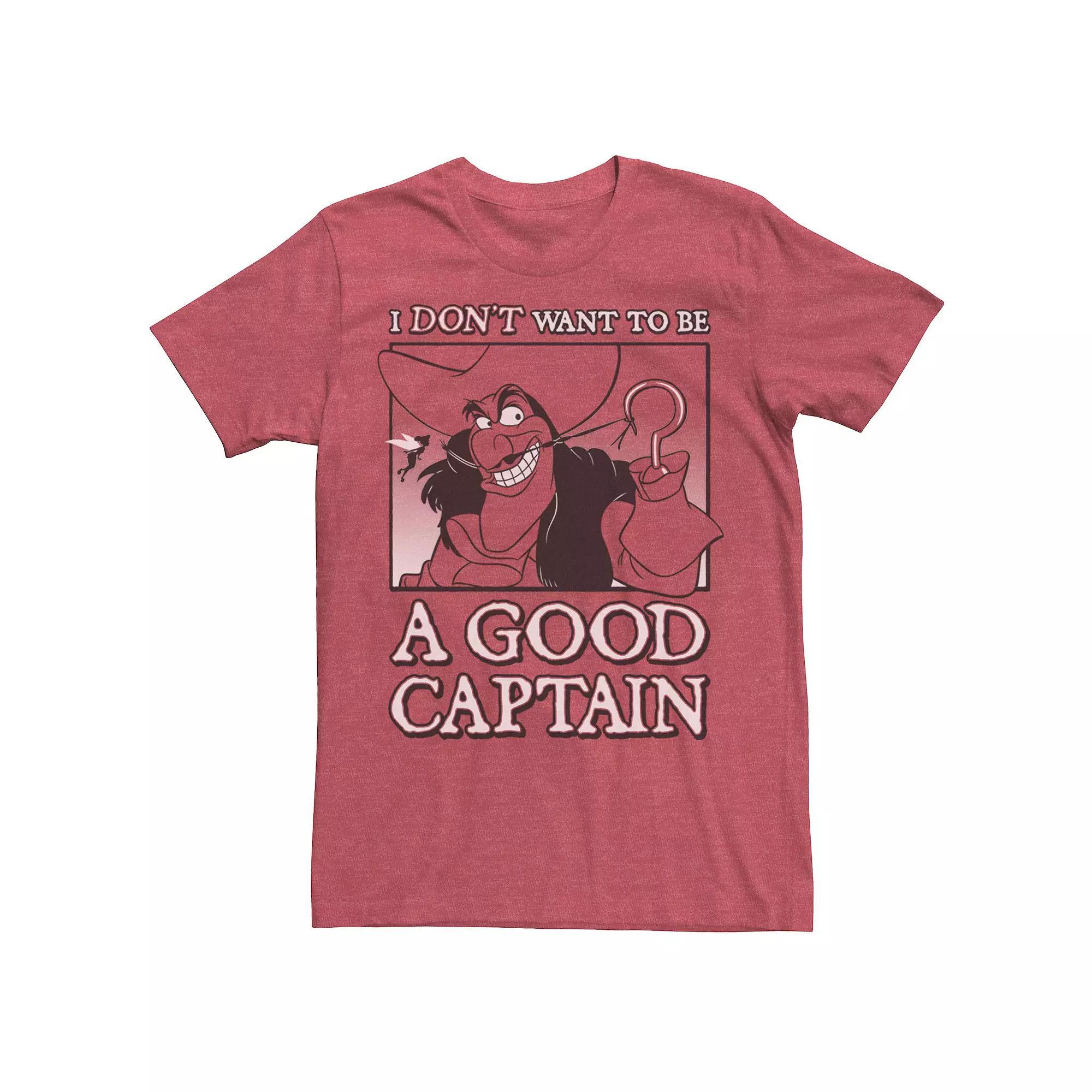 Disney's Peter Pan Captain Hook Men's Bad Captain Tee, Size: Small, Athltc Product Image