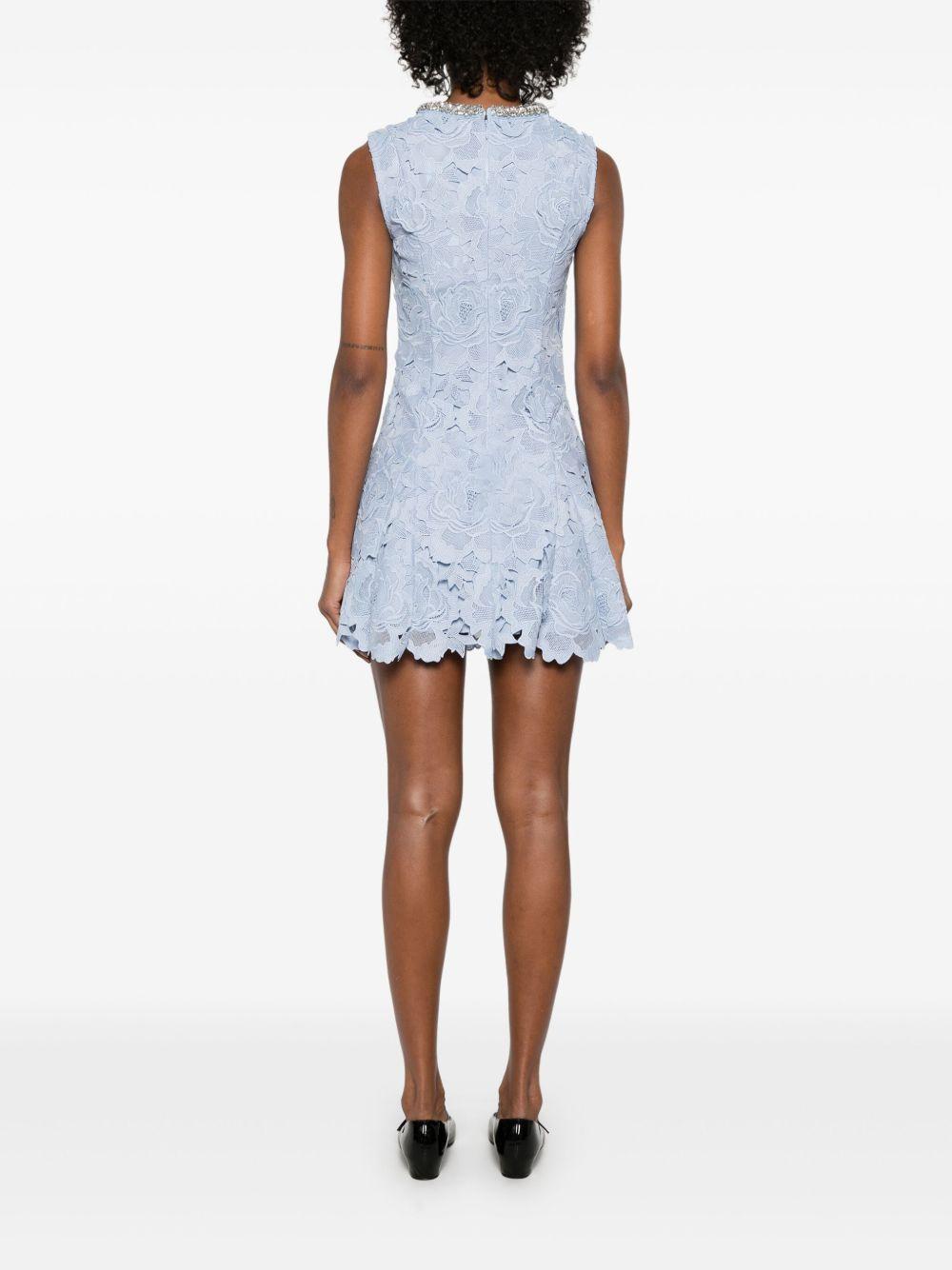 Flower lace mini dress Product Image