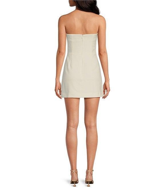 French Connection Whisper Strapless Bow Mini Dress Product Image