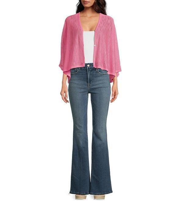 Anna & Ava Button Front Poncho Product Image