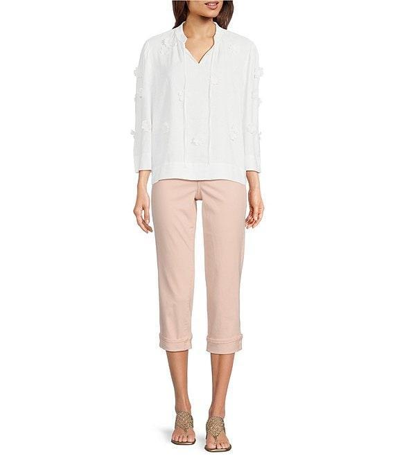 NYDJ Petite Size Marilyn Cuffed Cool Embrace® Capri Denim Jeans Product Image