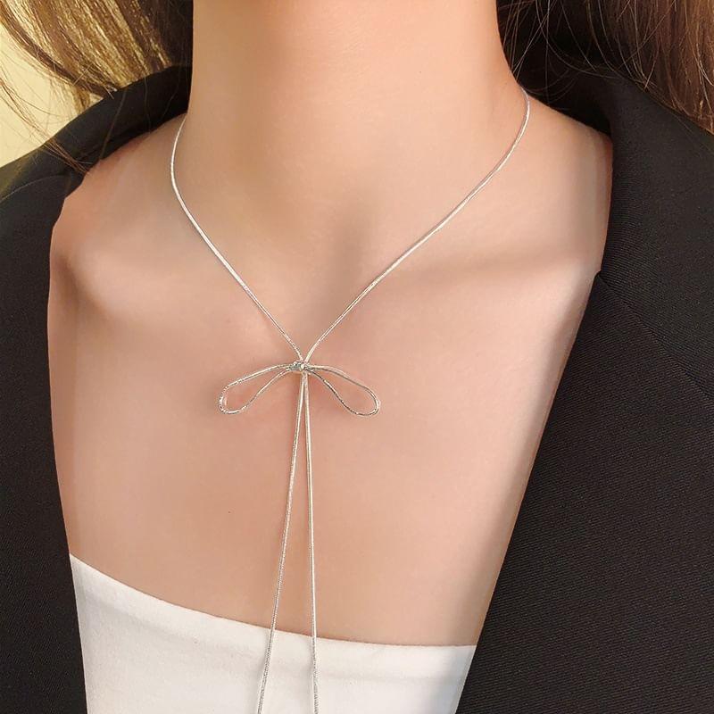 Bow Lariat Necklace Product Image