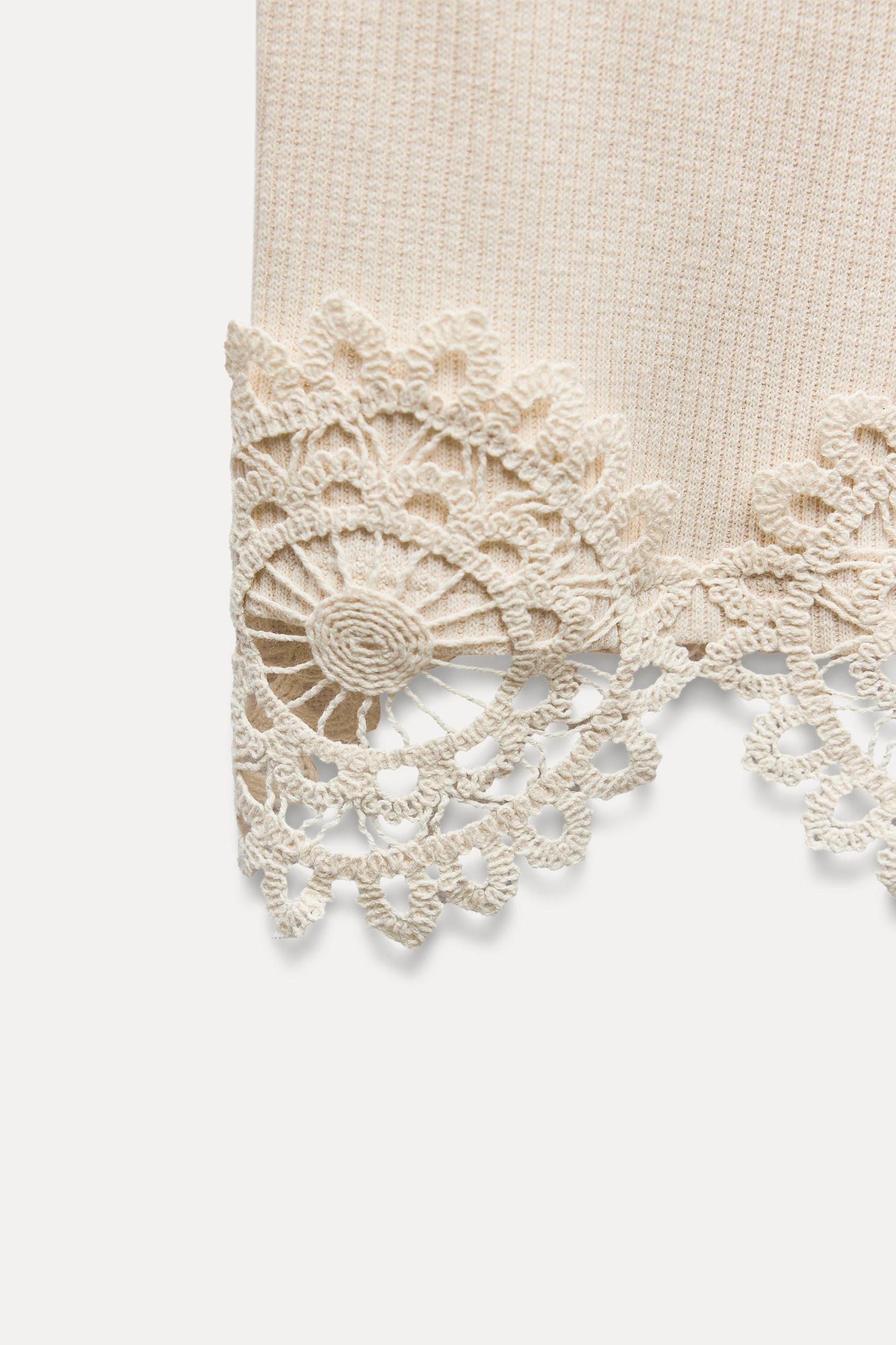 CROCHET RIBBED SKIRT Product Image