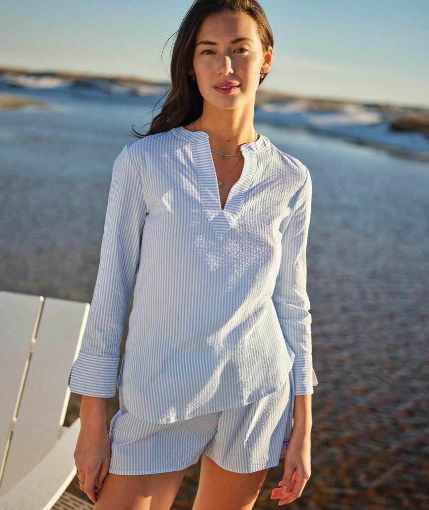 Harbor Seersucker Seaside Shorts Product Image