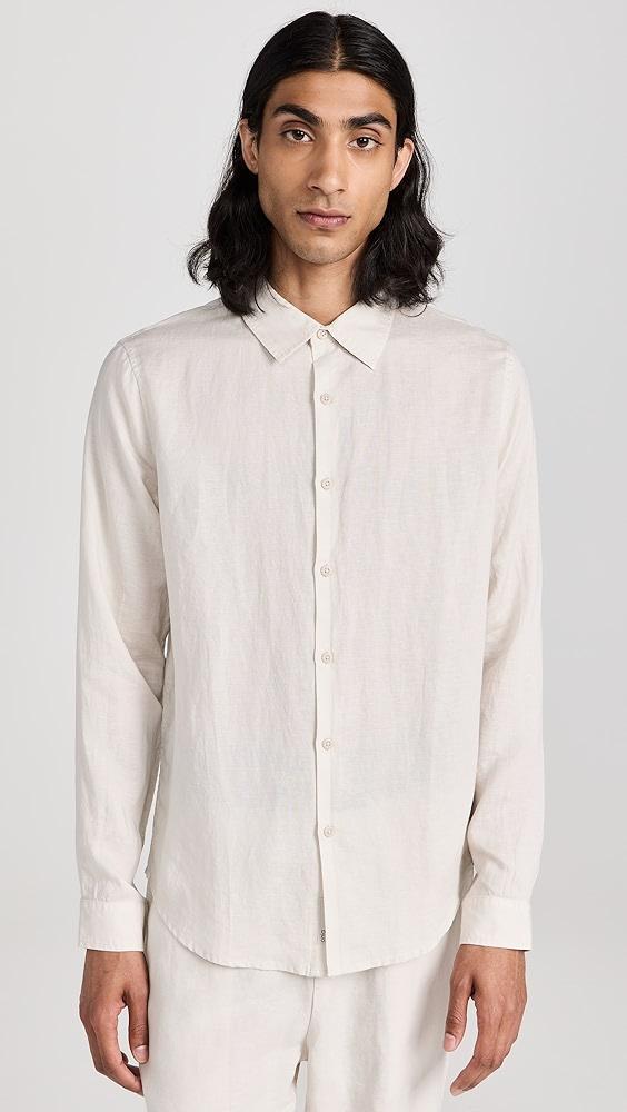 Onia Air Linen Long Sleeve Shirt | Shopbop Product Image