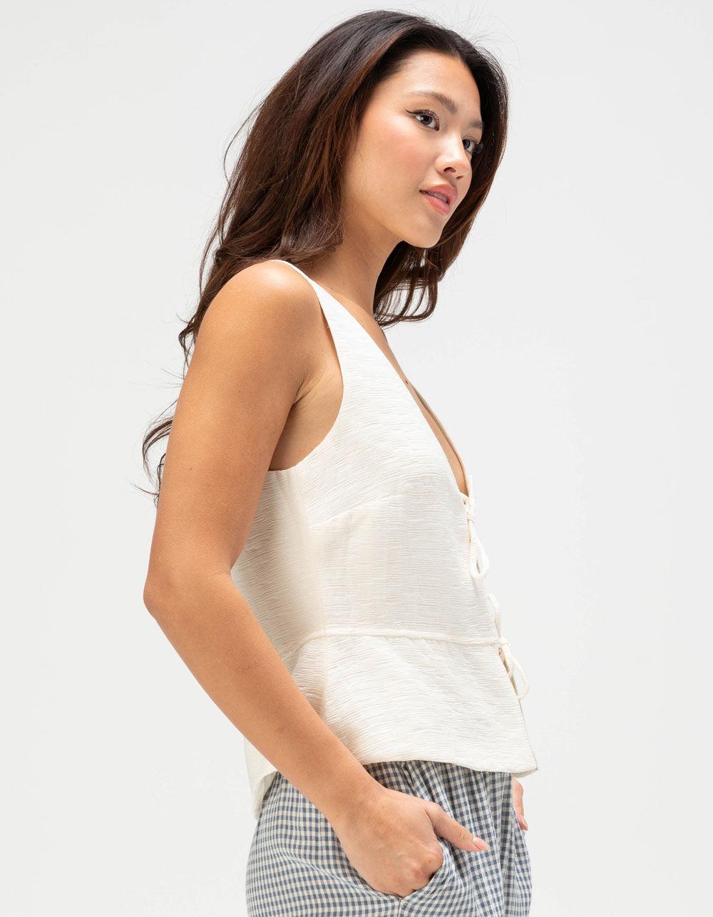 BRIXTON Lakeview Womens Tie Front Top Product Image