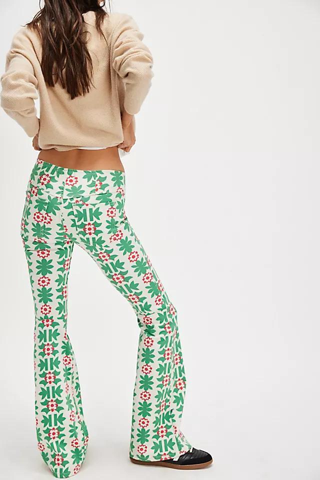 We The Free Penny Pull-On Printed Flare Jeans Product Image