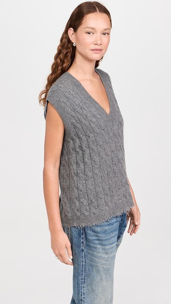 RE/DONE Cashmere Cable Vest | Shopbop Product Image