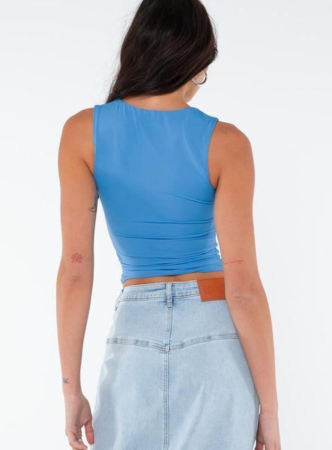 Back In Time Top Blue Product Image