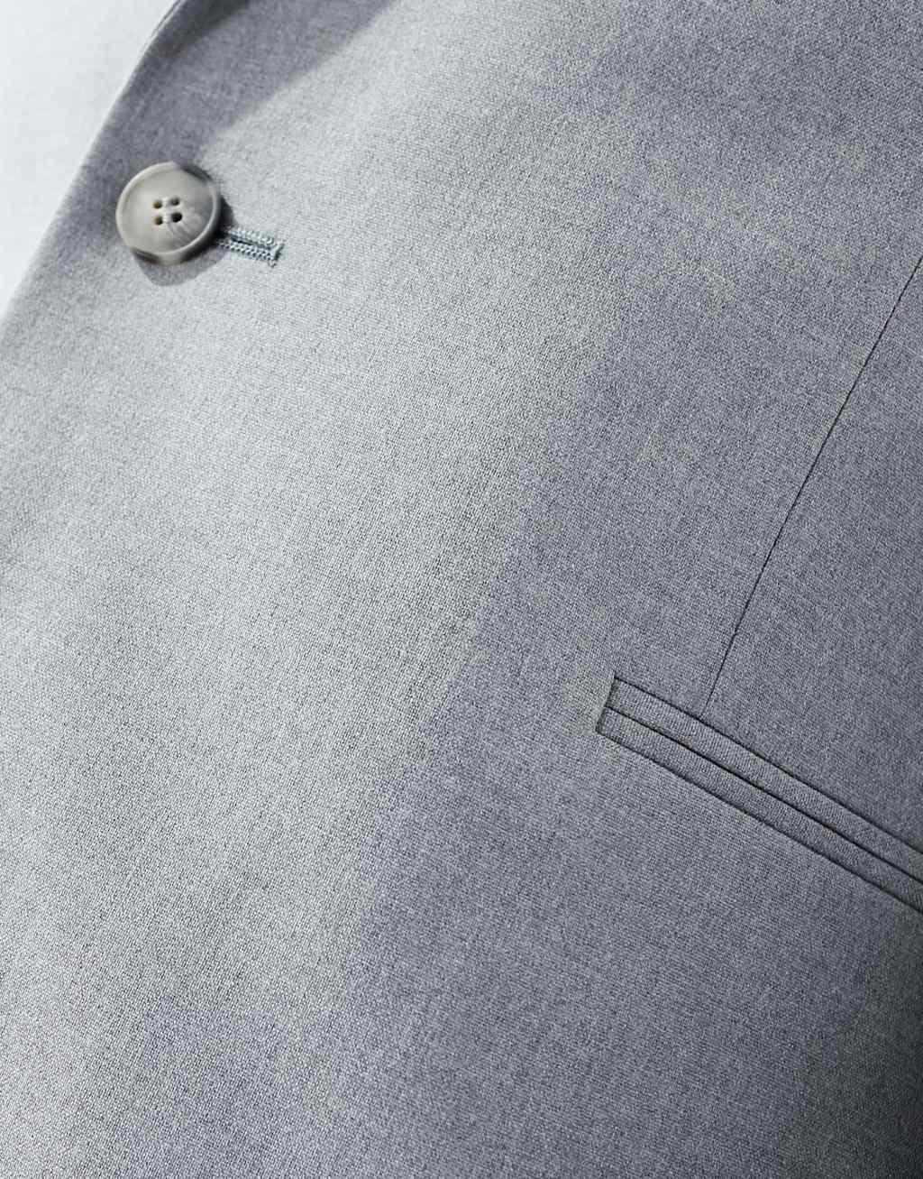 ASOS DESIGN slim suit jacket in gray Product Image
