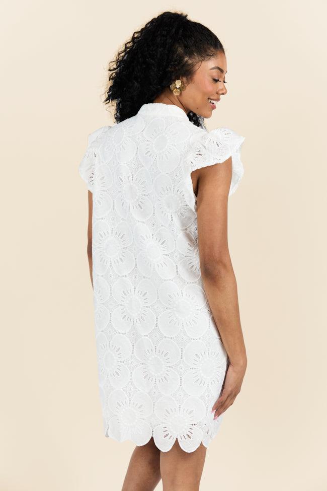 Thoughts Of You White Shift Dress FINAL SALE Product Image