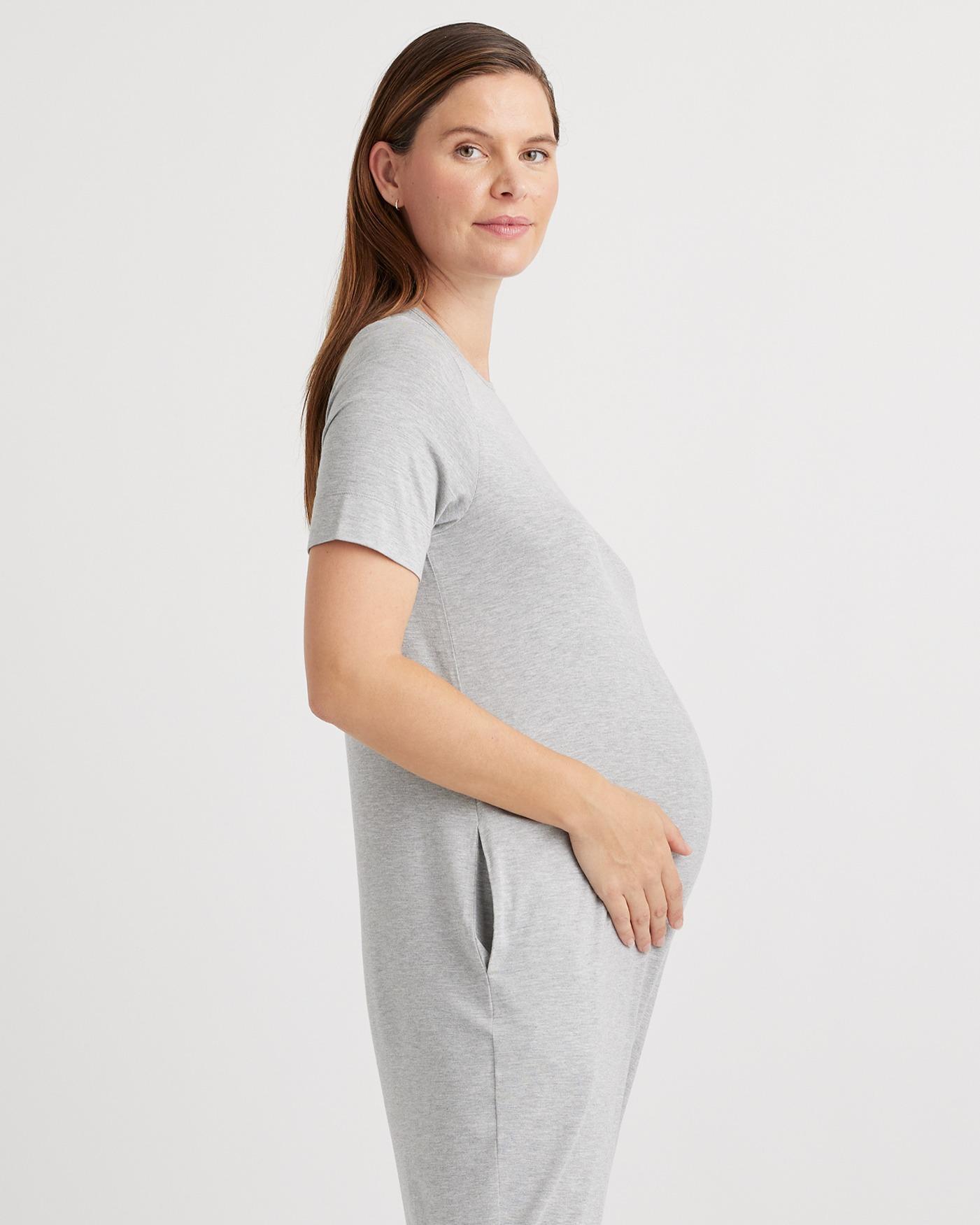 Quince | Women's Bamboo Jersey Maternity Everyday Jumpsuit Product Image