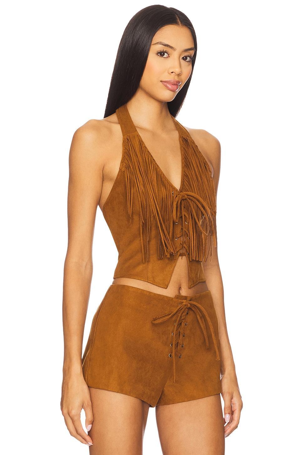 Noella Faux Suede Top Lovers and Friends Product Image