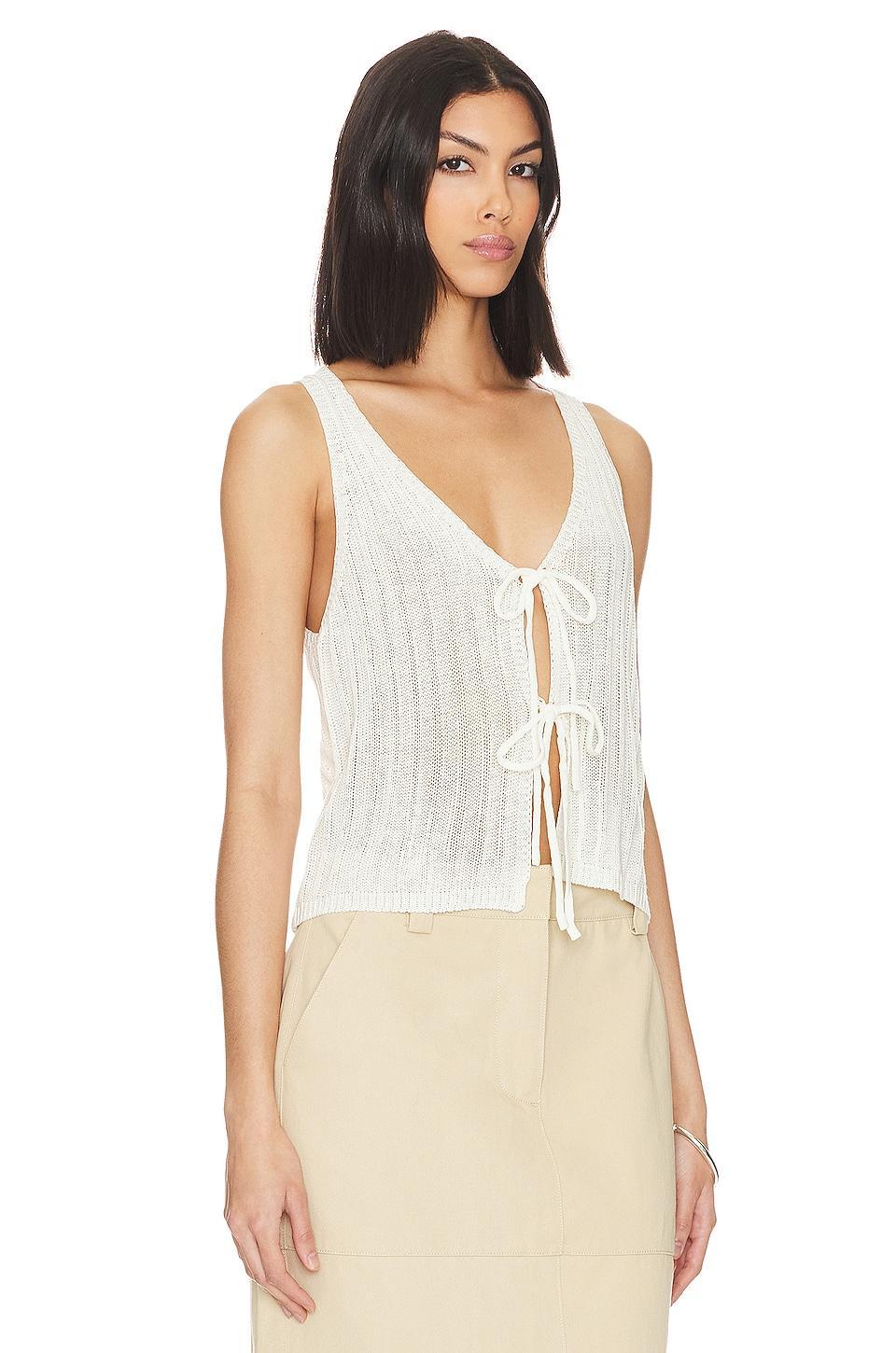 Anaya Tie Front Top MORE TO COME Product Image