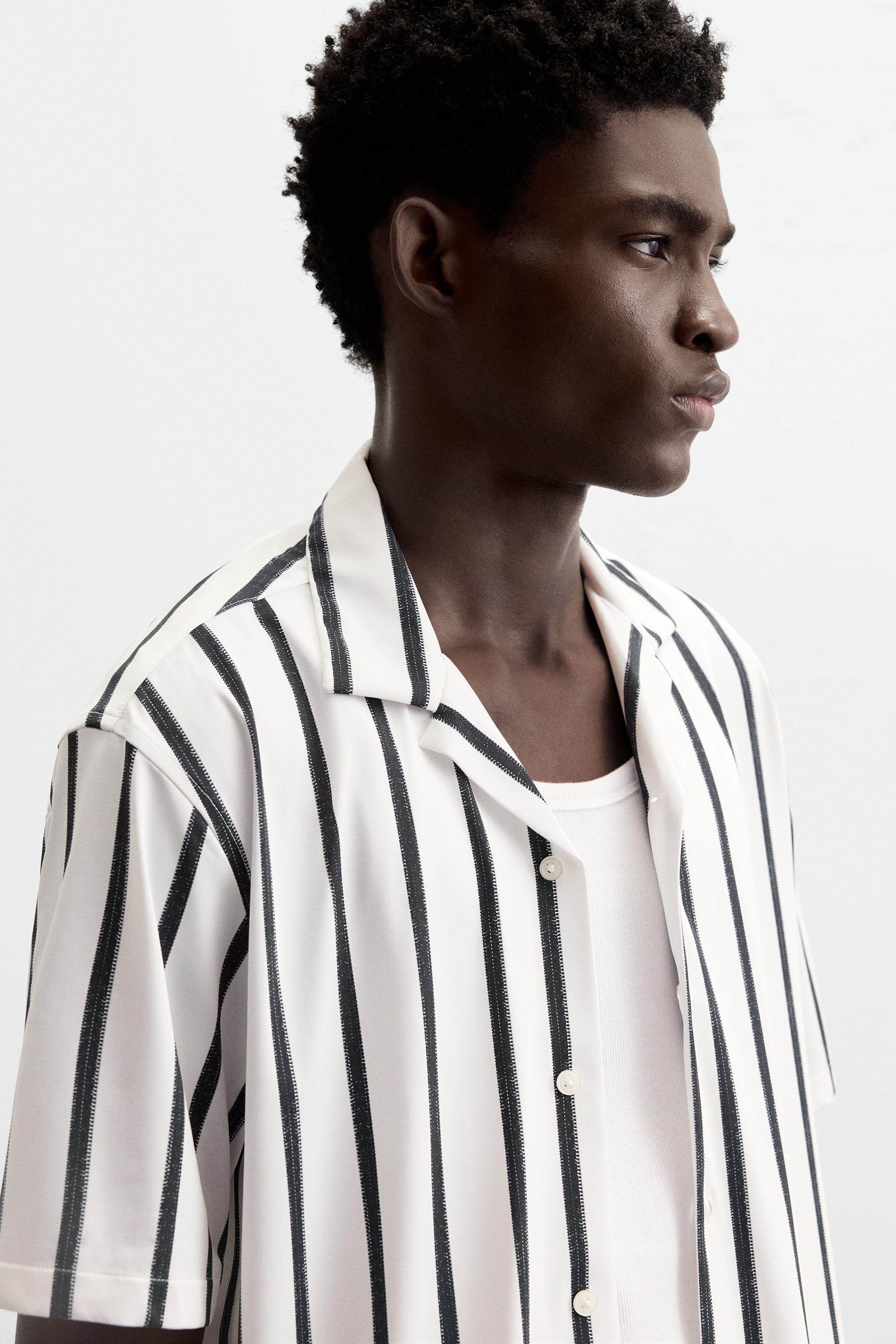 STRIPED STRETCH SHIRT Product Image