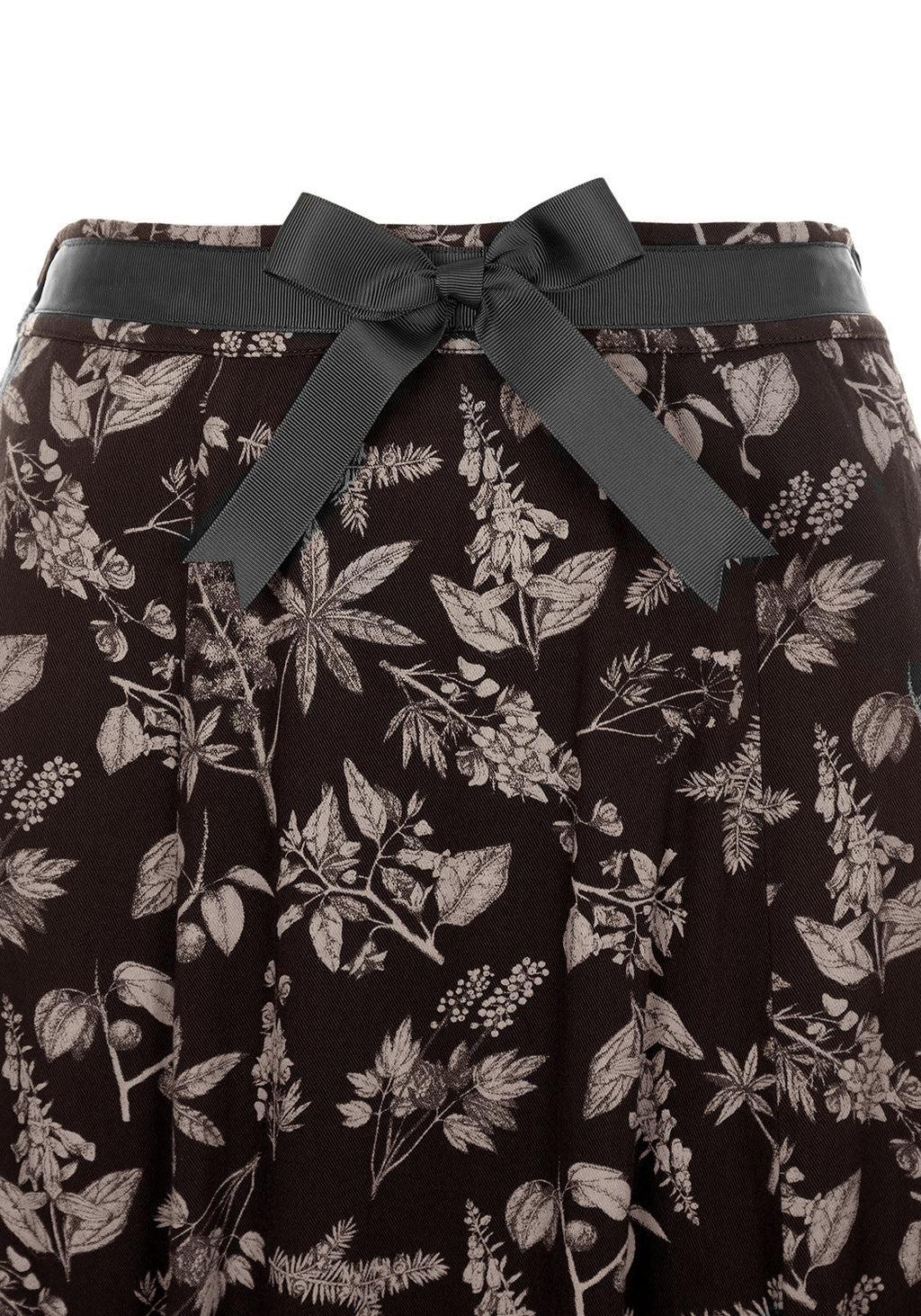 POISONOUS PLANT SPLIT MIDI SKIRT Product Image