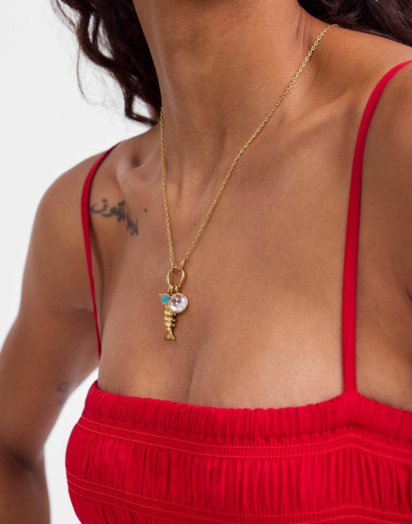 Fish Charm Necklace Product Image