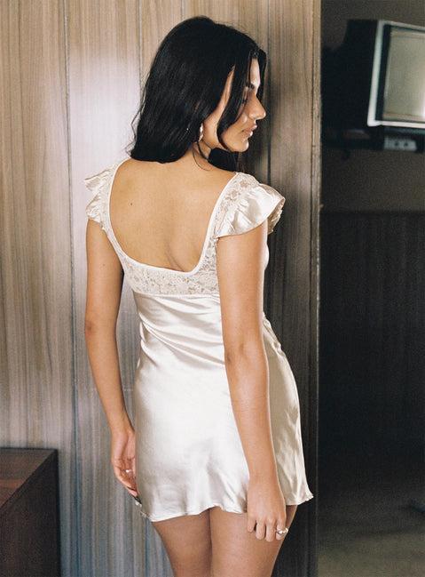 Ever After Mini Dress Cream Product Image