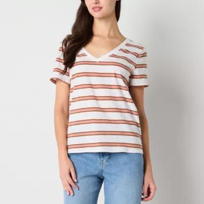 a.n.a Womens V Neck Short Sleeve T-Shirt Product Image
