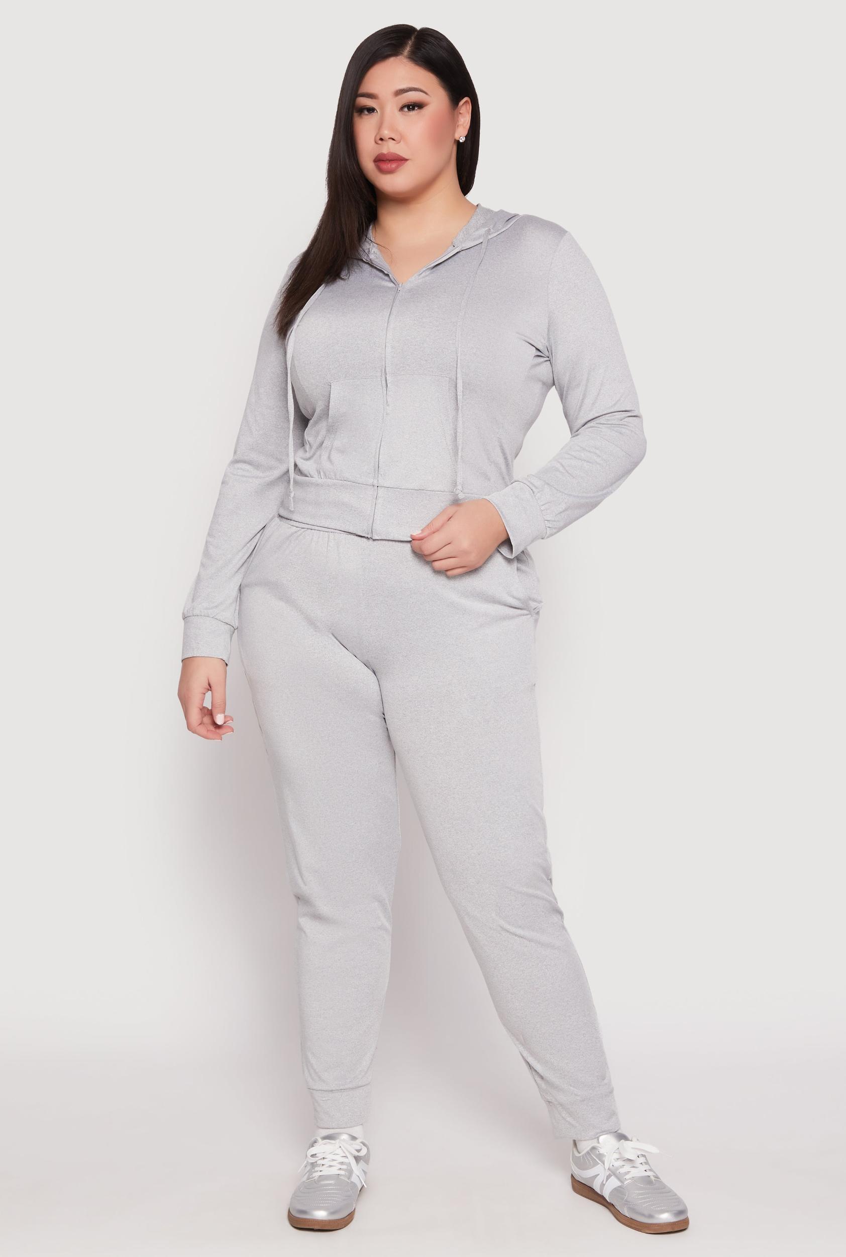 Womens Plus Size Daisy Drawstring Waist Joggers Product Image