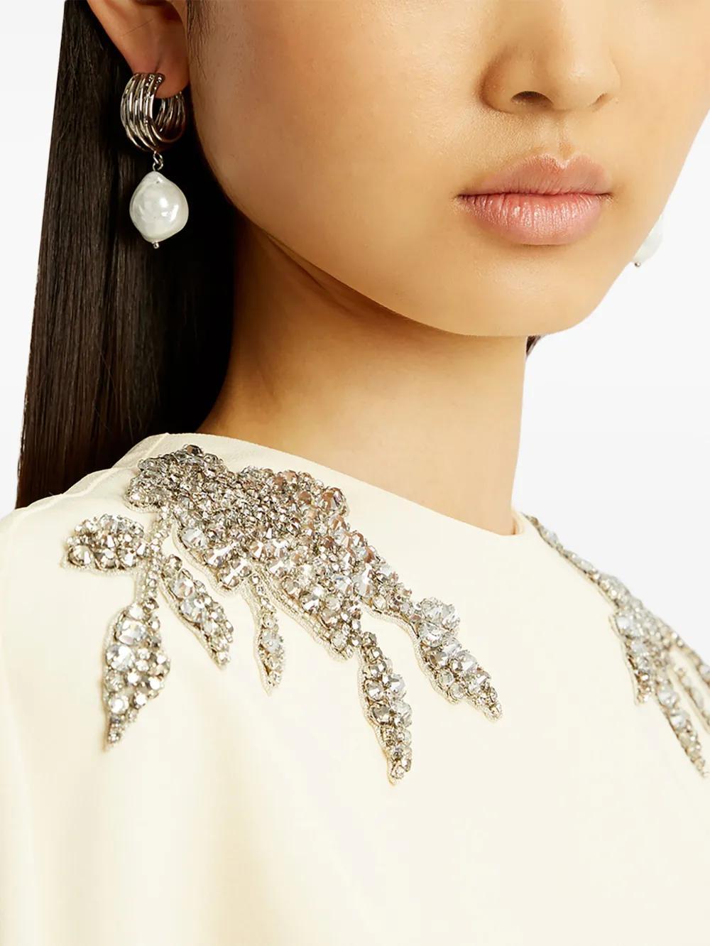 cape-detail gown  Product Image